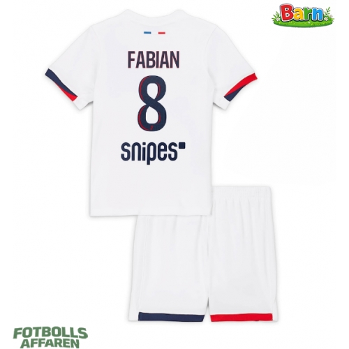 Paris Saint-Germain Fabian Ruiz #8 Bortaställ Barn 2025-26 Kortärmad (+ Korta byxor)